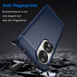 Husa pentru Honor 80, Techsuit Carbon Silicone, albastru