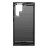 Husa pentru Samsung Galaxy S22 Ultra 5G, Techsuit Carbon Silicone, negru