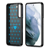 Husa pentru Samsung Galaxy S22 Plus 5G, Techsuit Carbon Silicone, negru