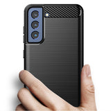 Husa pentru Samsung Galaxy S22 Plus 5G, Techsuit Carbon Silicone, negru