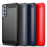 Husa pentru Samsung Galaxy S22 5G, Techsuit Carbon Silicone, negru