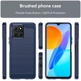 Husa pentru Honor Magic6 Lite, Techsuit Carbon Silicone, albastru