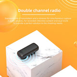 Microfon Techsuit (2 pack) Lavalier Wireless (LW4), Receiver, Type-C, Reducere zgomot, Omnidirectional, Plug si Play, negru