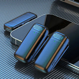 Microfon Techsuit (2 pack) Lavalier Wireless (LW3), cu Receiver, Lightning, Reducere zgomot, 70mAh, Plug si Play, negru