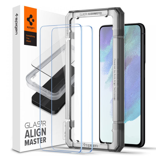 Folie de protectie pentru Samsung Galaxy S21 FE 5G, Spigen (2 pack) Glas.tR Align Master (AGL03088)