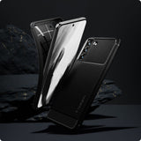 Husa pentru Samsung Galaxy S21 FE 5G, Spigen Rugged Armor (ACS03049), negru