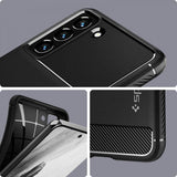 Husa pentru Samsung Galaxy S21 FE 5G, Spigen Rugged Armor (ACS03049), negru