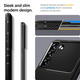 Husa pentru Samsung Galaxy S21 FE 5G, Spigen Rugged Armor (ACS03049), negru