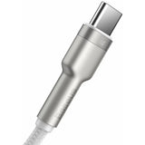 Cablu Baseus de date Cafule Series Metal (CAKF000102), USB to Type-C Incarcare rapida, 66W, 6A, 1m, alb