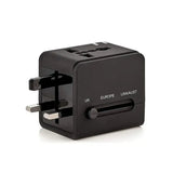 Adaptor pentru Calatorie Techsuit (HHT148), PD20W, QC, USB, Type-C, EU, UK, AUS, US, Negru