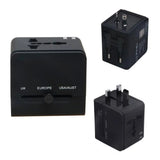Adaptor pentru Calatorie Techsuit (HHT148), PD20W, QC, USB, Type-C, EU, UK, AUS, US, Negru