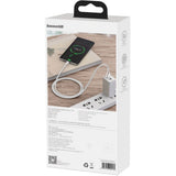 Cablu Baseus de date Cafule Series Metal (CAKF000202), USB to Type-C 66W, 2m, alb