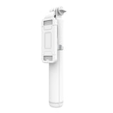 Selfie stick Techsuit (Q01), cu Bluetooth Telecomanda si Suport trepied stabil, 101cm, alb