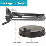 Suport de birou Techsuit birou (GT6), Reglabil Arm pentru Multipurpose Use cu 1/4 Screw Compatibility, negru