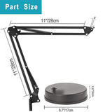 Suport de birou Techsuit birou (GT6), Reglabil Arm pentru Multipurpose Use cu 1/4 Screw Compatibility, negru