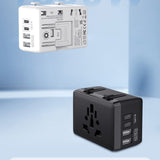 Adaptor pentru Calatorie Techsuit (HHT203A), PD20W, 2 x USB, 2 x Type-C, EU, UK, AUS, US, Alb