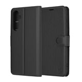 Husa pentru Samsung Galaxy A35 5G, Techsuit Leather Folio, maro