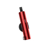 Baseus Sharp Tool Safety Hammer (Crsfh-09), Window-Breaking And Safety Belt Cutting, Rosu