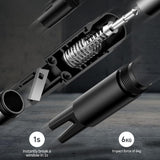 Baseus Sharp Tool Safety Hammer (Crsfh-0S), Window-Breaking And Safety Belt Cutting, Argintiu