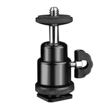 Techsuit Swivel Junnx (BH-2), pentru GoPro Action Camera, reglabil, Tripods, cu 1/4 Screw Compatibility, Negru