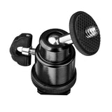Techsuit Swivel Junnx (BH-2), pentru GoPro Action Camera, reglabil, Tripods, cu 1/4 Screw Compatibility, Negru