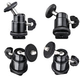 Techsuit Swivel Junnx (BH-2), pentru GoPro Action Camera, reglabil, Tripods, cu 1/4 Screw Compatibility, Negru