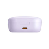 Casti wireless Baseus Bowie E18 (A00023800533-00), Bluetooth 5.3, True Wireless, Call ENC, Rezistent la apa, mov deschis