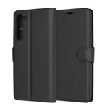 Husa pentru Samsung Galaxy S23 Plus, Techsuit Leather Folio, maro