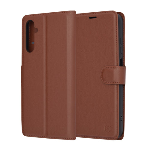 Husa pentru Samsung Galaxy S24, Techsuit Leather Folio, maro
