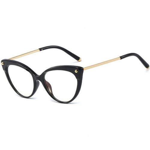 Techsuit Anti-Blue Light Glasses Reflex TR90 (F93308), Cat Eye, Bright Negru
