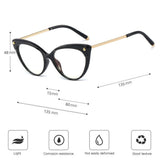 Techsuit Anti-Blue Light Glasses Reflex TR90 (F93308), Cat Eye, Bright Negru