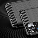 Husa pentru Xiaomi Redmi Note 11 Pro+ 5G, Techsuit Carbon Silicone, negru