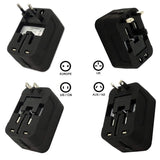 Adaptor pentru Calatorie Techsuit (HHT202), 2 x USB, EU, UK, AUS, US, Alb