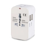 Adaptor pentru Calatorie Techsuit (HHT202), 2 x USB, EU, UK, AUS, US, Alb