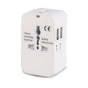 Adaptor pentru Calatorie Techsuit (HHT202), 2 x USB, EU, UK, AUS, US, Alb