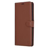 Husa pentru Samsung Galaxy S24 Ultra, Techsuit Leather Folio, maro