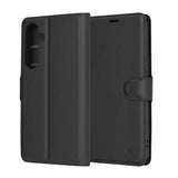 Husa pentru Samsung Galaxy S24 Plus, Techsuit Leather Folio, maro