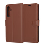 Husa pentru Samsung Galaxy A54, Techsuit Leather Folio, maro