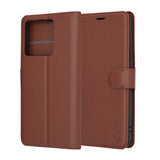 Husa pentru Xiaomi 13T, Techsuit Leather Folio, maro