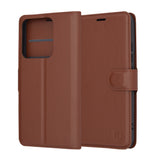 Husa pentru Xiaomi 14, Techsuit Leather Folio, maro