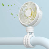 JisuLife Premium Table Baby Fan Life1 (FA24), portabil, 4000mAh, 4 Speeds, Pure Alb