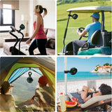 JisuLife Premium Table Baby Fan Life1 (FA24), portabil, 4000mAh, 4 Speeds, Pure Alb