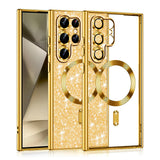 Husa pentru Samsung Galaxy S22 Ultra 5G, Techsuit Lux Glitter MagSafe, argintiu