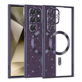 Husa pentru Samsung Galaxy S22 Ultra 5G, Techsuit Lux Glitter MagSafe, albastru