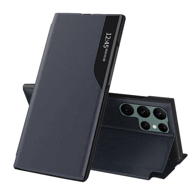 Husa pentru Samsung Galaxy S22 Ultra 5G, Techsuit eFold Series, albastru