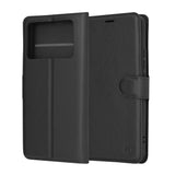 Husa pentru Xiaomi POCO X6 Pro, Techsuit Leather Folio, maro
