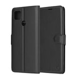 Husa pentru Xiaomi Redmi 9C NFC, Techsuit Leather Folio, maro
