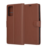 Husa pentru Xiaomi Redmi 10, Techsuit Leather Folio, maro
