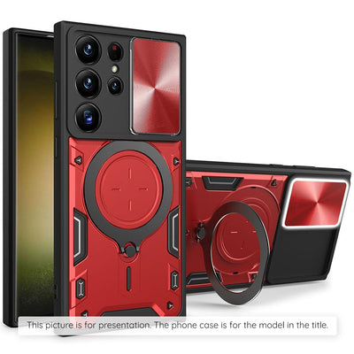 Husa pentru Samsung Galaxy Z Fold7, Techsuit CamGuard Pro, rosu