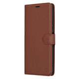 Husa pentru Xiaomi Redmi A3, Techsuit Leather Folio, maro